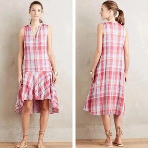Anthro Maeve Pippa Swing Plaid Dress